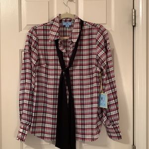 Cece Blouse with Removable Tie